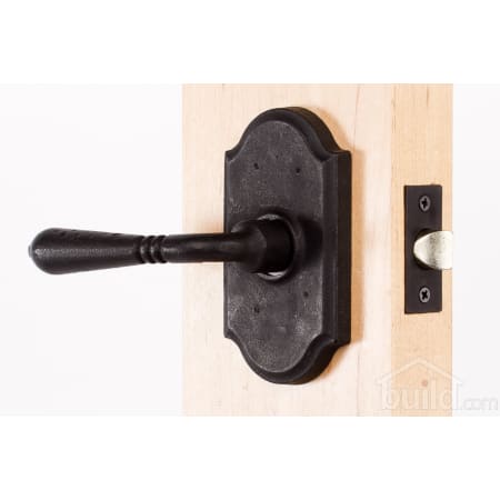 A large image of the Weslock 7100Q Waterford Series 7100Q Passage Lever Set Outside Angle View