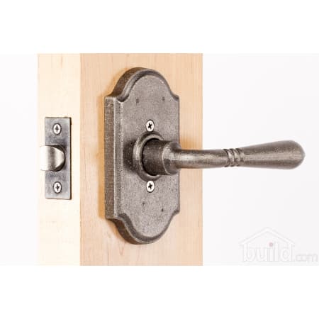 A large image of the Weslock 7110Q Waterford Series 7110Q Privacy Lever Set Outside Angle View