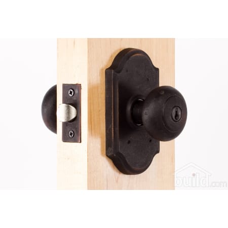 A large image of the Weslock 7140F Wexford Series 7140F Keyed Entry Knob Set Outside Angle View