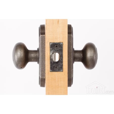 A large image of the Weslock 7140F Wexford Series 7140F Keyed Entry Knob Set Door Edge View