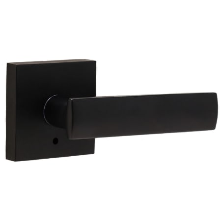 A large image of the Weslock 7103-SQUARE-UTICA-PRIVACY Matte Black