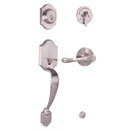 A large image of the Weslock 2820V Satin Nickel