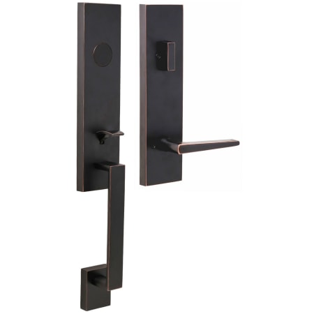 A large image of the Weslock 2875-LEIGHTON-PHILTOWER-DUMMY-ENTRY Oil Rubbed Bronze