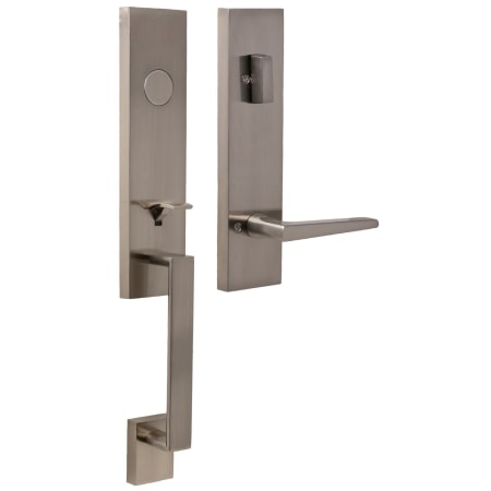 A large image of the Weslock 2875-LEIGHTON-PHILTOWER-DUMMY-ENTRY Satin Nickel
