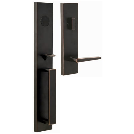 A large image of the Weslock 2895-XANTHIS-PHILTOWER-DUMMY-ENTRY Oil Rubbed Bronze