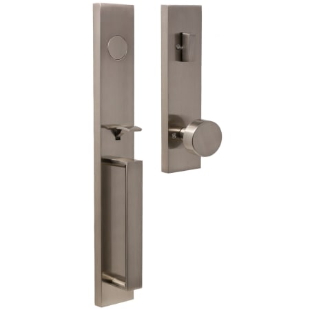 A large image of the Weslock 2895-XANTHIS-MESA-DUMMY-ENTRY Satin Nickel