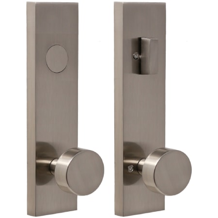 A large image of the Weslock 6625-ADDY-MESA-DUMMY-ENTRY Satin Nickel