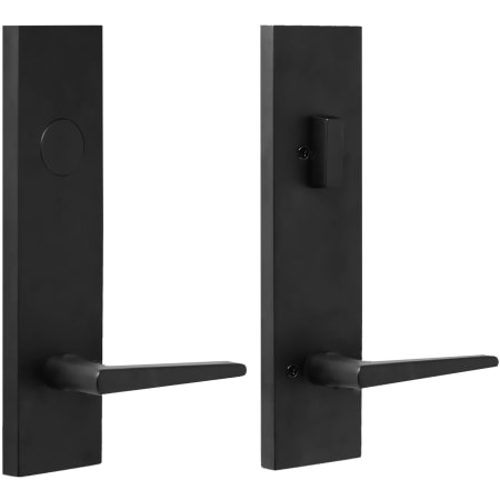 A large image of the Weslock 6625-ADDY-PHILTOWER-DUMMY-ENTRY Matte Black