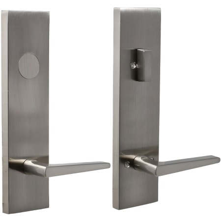 A large image of the Weslock 6625-ADDY-PHILTOWER-DUMMY-ENTRY Satin Nickel