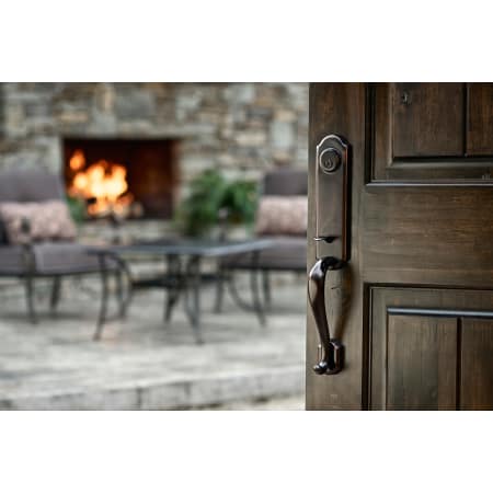 A large image of the Weslock 6651 Mansion Entry Set in Oil Rubbed Bronze