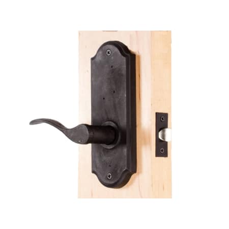 A large image of the Weslock 7210H-LH Carlow Series 7210H-LH Privacy Lever Set Outside Angle View