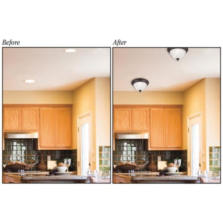 A large image of the Westinghouse 0101100 Before and After View
