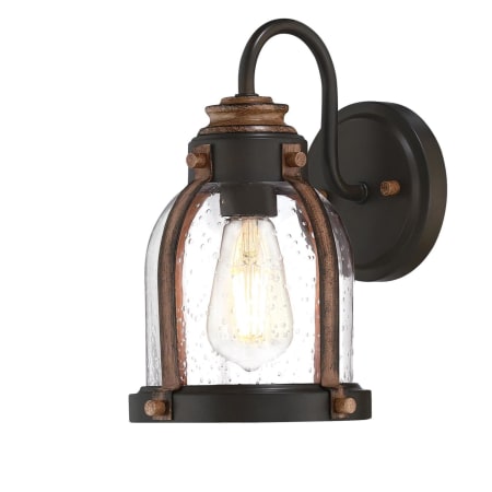 A large image of the Westinghouse 6118100 Oil-Rubbed Bronze / Barnwood Accents
