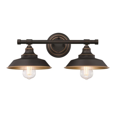 A large image of the Westinghouse 6132900 Oil Rubbed Bronze with Highlights