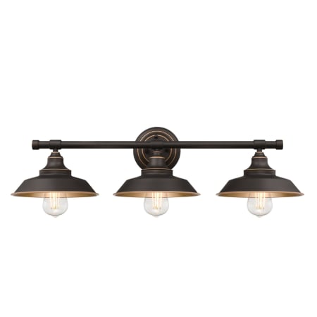 A large image of the Westinghouse 6133000 Oil Rubbed Bronze with Highlights