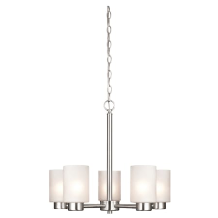 A large image of the Westinghouse 6227400 Brushed Nickel