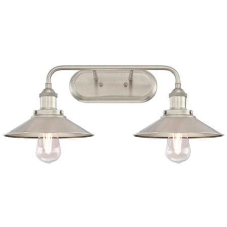 A large image of the Westinghouse 6336300 Brushed Nickel