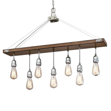 A large image of the Westinghouse 6351400 Barnwood / Galvanized Steel Accents