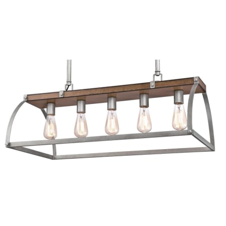 A large image of the Westinghouse 6351600 Barnwood / Galvanized Steel Accents