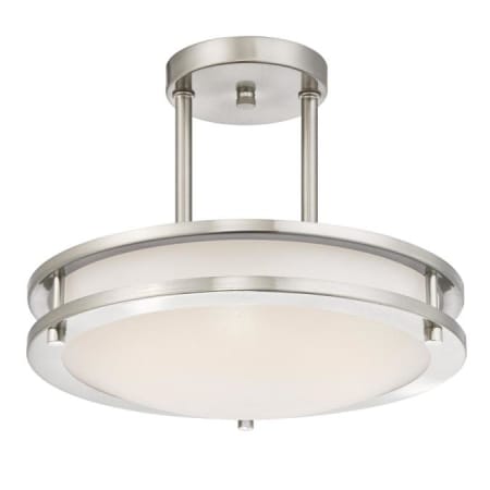 A large image of the Westinghouse 6400900 Brushed Nickel