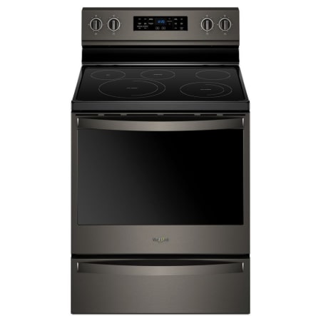 A large image of the Whirlpool WFE775H0H Black Stainless Steel