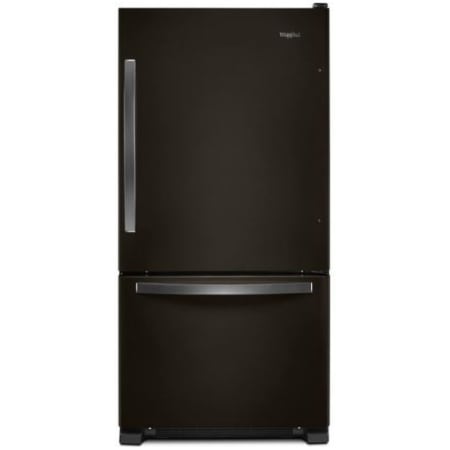 A large image of the Whirlpool WRB322DMH Fingerprint Resistant Black Stainless Steel