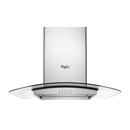 glass hood whirlpool kitchen range inch edge lighting led island hoods 400cfm convertible