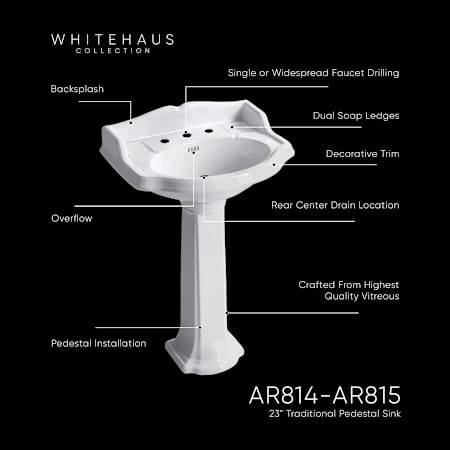 A large image of the Whitehaus AR814-AR815-1H Alternate Image