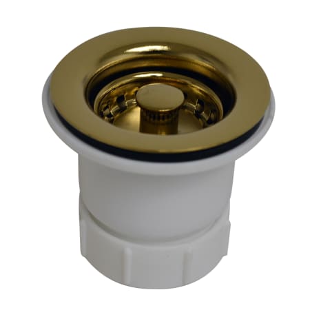 A large image of the Whitehaus WC2BASK Polished Brass