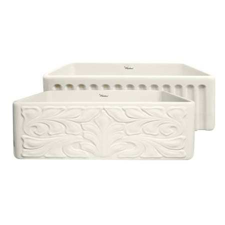 A large image of the Whitehaus WHFLGO3018 Biscuit