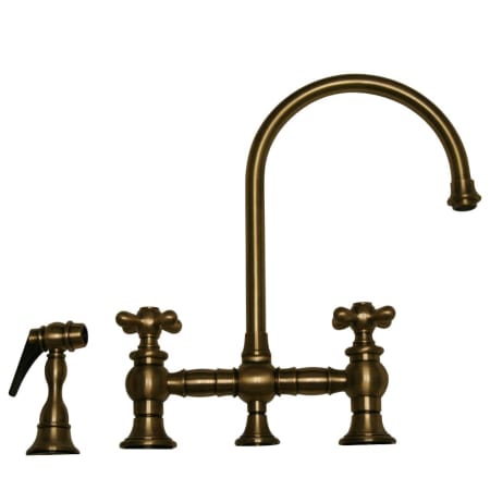 A large image of the Whitehaus WHKBCR3-9101 Antique Brass