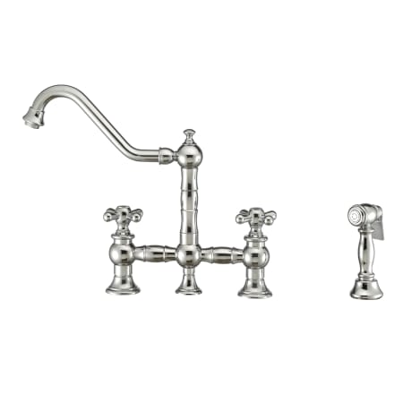 A large image of the Whitehaus WHKBTCR3-9201-NT Polished Chrome