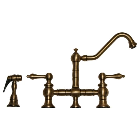 A large image of the Whitehaus WHKBTLV3-9201 Antique Brass