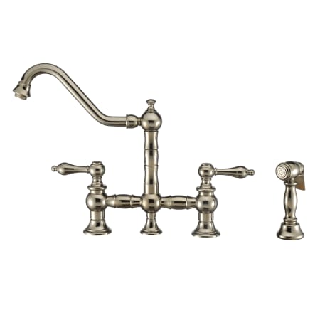 A large image of the Whitehaus WHKBTLV3-9201-NT Polished Nickel
