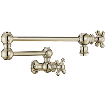 A large image of the Whitehaus WHKPFCR3-9550-NT Polished Nickel