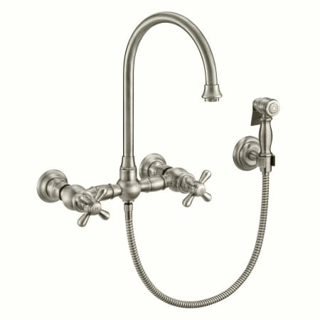 A large image of the Whitehaus WHKWCR3-9301-NT Brushed Nickel