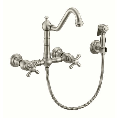A large image of the Whitehaus WHKWCR3-9402-NT Brushed Nickel