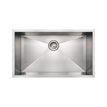 A large image of the Whitehaus WHNCM3219 Brushed Stainless Steel