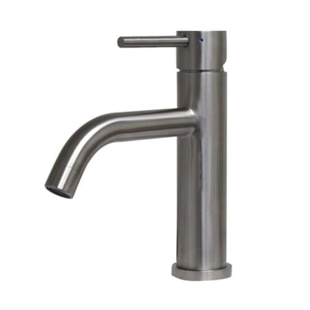 A large image of the Whitehaus WHS8601-SB-DRAIN Brushed Stainless Steel