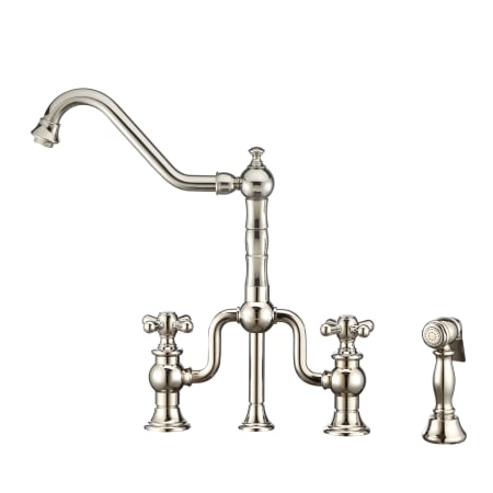 A large image of the Whitehaus WHTTSCR3-9771-NT Polished Nickel