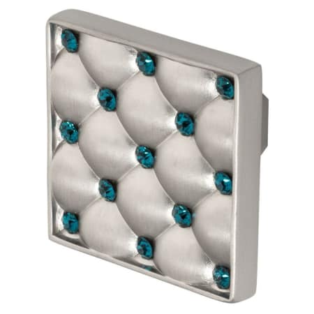 A large image of the Wisdom Stone 4206 Satin Nickel / Ocean Blue