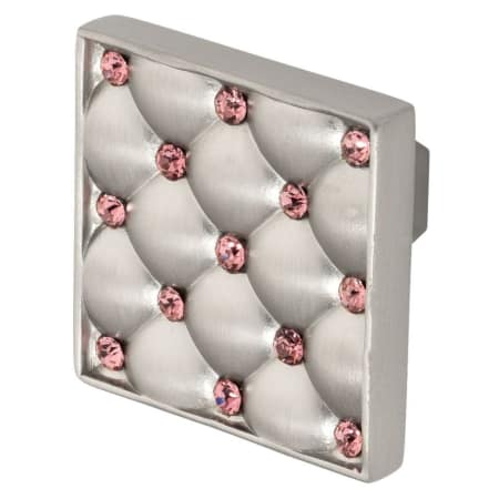 A large image of the Wisdom Stone 4206 Satin Nickel / Pink