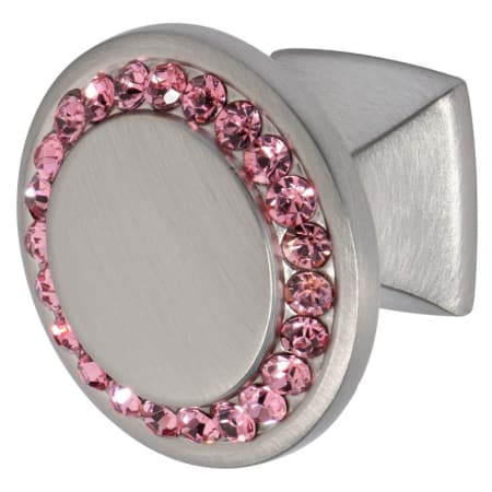 A large image of the Wisdom Stone 4211 Satin Nickel / Pink