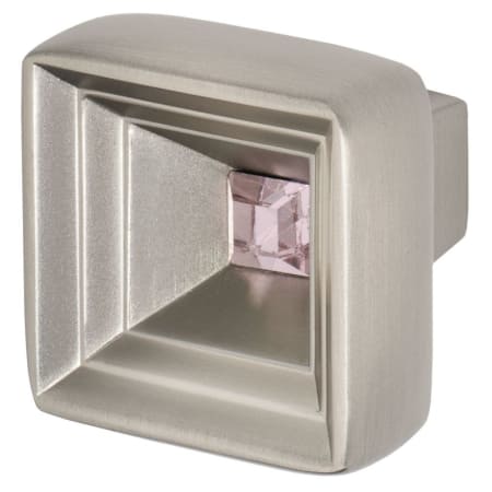 A large image of the Wisdom Stone 4221 Satin Nickel / Pink