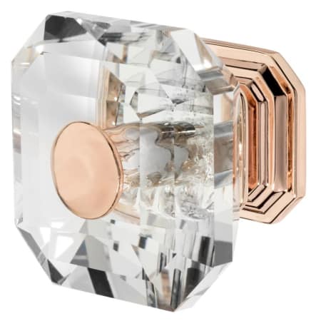 A large image of the Wisdom Stone 4222 Rose Gold / Clear