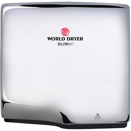 A large image of the World Dryer L-97.A Polished Stainless Steel