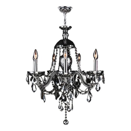 Worldwide Lighting W83101c26 Sm Polished Chrome Smoke Crystal A Large Image Of The Worldwide Lighting W8310126 Polished Chrome Smoke Crystal