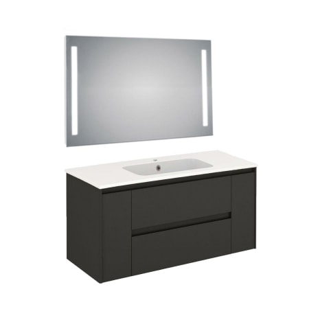 A large image of the WS Bath Collections Ambra 120 Pack 1 S06 Gloss Anthracite