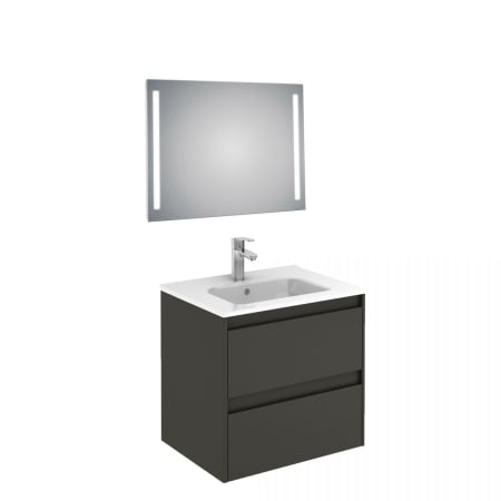 A large image of the WS Bath Collections Ambra 60 Pack 1 S03 Gloss Anthracite