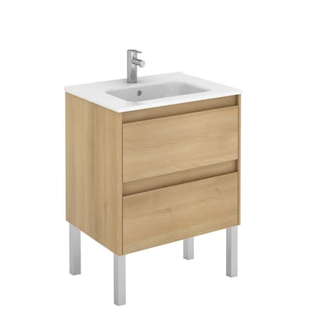 A large image of the WS Bath Collections Ambra 60F Nordic Oak